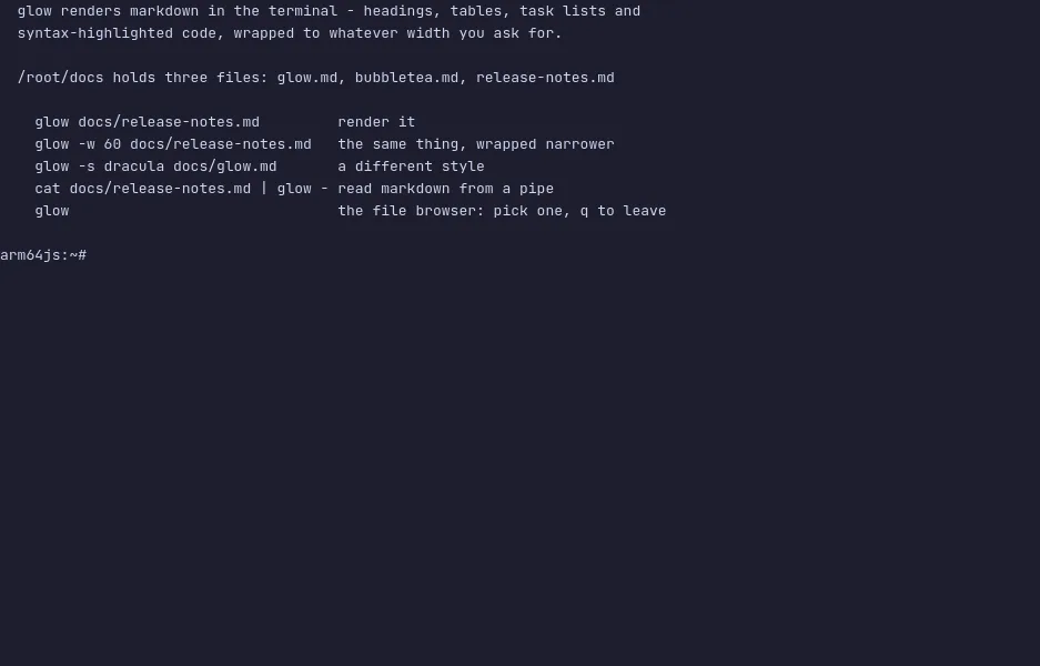 glow running in your browser